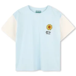 T-shirt with contrast sleeves